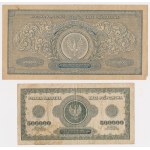 250.000 i 500.000 mkp 1923 - zestaw (2szt)