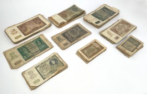 Grand paquet de billets de banque de la profession en circulation (+/-286pc)