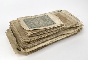 Grand paquet de billets de banque de la profession en circulation (+/-286pc)