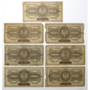 10.000 mkp 1922 - zestaw (7szt)