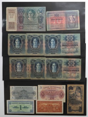 Austria, set of banknotes 1904-1945 (23pcs)