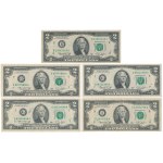 USA, 2 Dollars 1976 - zestaw (5szt)