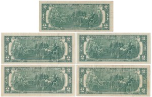 USA, 2 Dollars 1976 - set (5pcs)