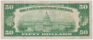 États-Unis, 50 dollars 1928 - Certificat en or