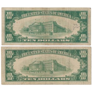 USA, 10 Dollars 1934 - zestaw (2szt)