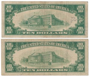 USA, 10 Dollars 1934 - set (2pcs)