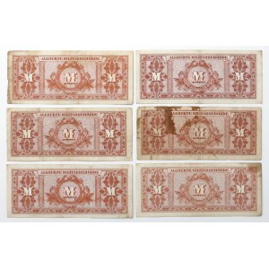 Niemcy, Okupacja aliancka, 100 Mark 1944 (6szt)