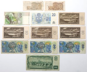 Tchécoslovaquie, 1 - 100 Korun 1953-2004 - set (13pcs)