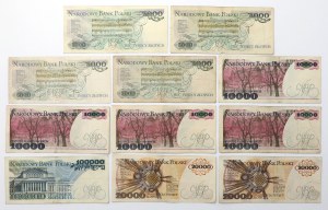 Set £5,000 - £100,000 1982-1990 (11pc)