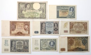 Lot de 5 - PLN 500 1919-1941 (8 pièces)