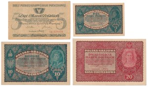 Set 1/2 - 20 mkp 1919-1920 (4pc)