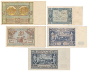 Jeu de 5, 20 et 50 zlotys 1929-1940 (5pcs)