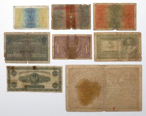 Ensemble de marques polonaises 1916-1923 (8 pièces)