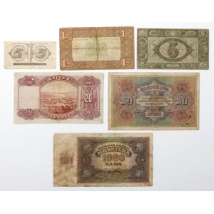 Europa, zestaw banknotów (6szt)