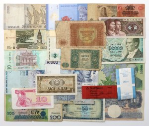 Monde, set de billets et bandages (22pcs)