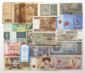 Monde, set de billets et bandeau (17pcs)