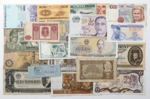 Monde, set de billets + bande de cerclage (20pcs)
