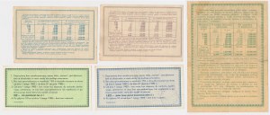 National Loan for Development of Polish Forces 1951 and Deposit Revolving Vouchers (5pc)