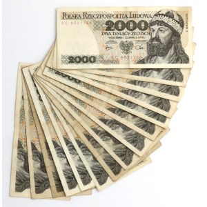 2.000 zł 1979-1982 - zestaw (15szt)