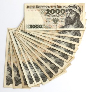 PLN 2,000 1979-1982 - set (15pcs)