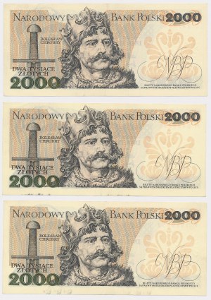 PLN 2,000 1977 - L, M, P - set (3pcs)