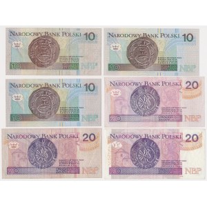 10 i 20 zł 1994-2012 - zetaw (6szt)