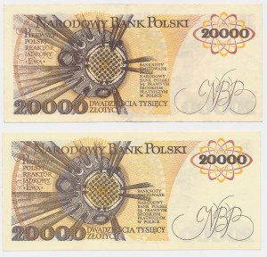 20.000 zł 1989 - Y, AN - zestaw (2szt)