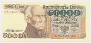 50.000 zł 1989 - AW