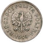 Destrukt 10 groszy 1949 CuNi - JEDNOSTRONNE