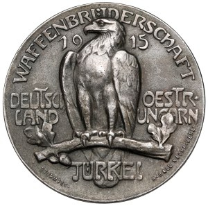 Germany, Wilhelm II, Medal 1915 - Commemorating the brotherhood of arms between Germany, Austria-Hungary and Turkey