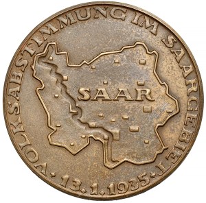 Germany, Medal to commemorate the annexation of the Saarland 1935