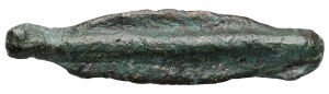 Greece, Thrace, Apollonia Pontika, Bronze in the shape of a spearhead (6th century BC).