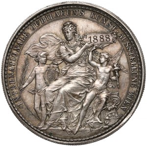 Autriche, François-Joseph Ier, Médaille 1888 - Exposition internationale de Vienne - rare