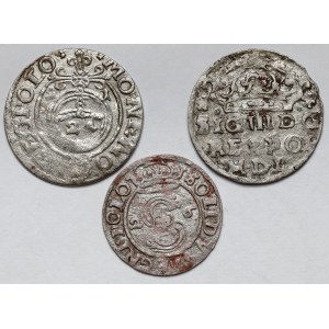 Zygmunt II Waza, Szeląg, Grosz i Półtorak 1621-1626 - zestaw (3szt)