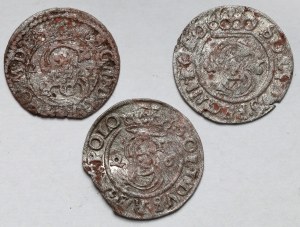 Sigismond III Vasa, Shillings 1623-1626 - set (3pc)