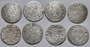 Germany, 2 krajcars (17th century) - set (8pcs)