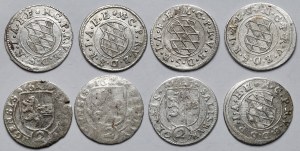 Germany, 2 krajcars (17th century) - set (8pcs)
