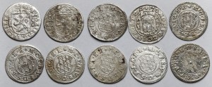 Austria and Germany, 2 krajcars 1623-1629 - set (10pcs)