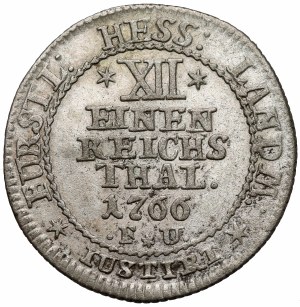 Hessen-Kassel, Friedrich II, 1/12 thaler 1766 FU