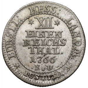 Hessen-Kassel, Friedrich II, 1/12 talara 1766 FU