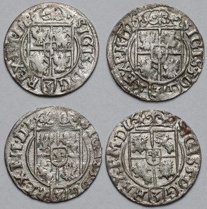 Sigismond III Vasa, Demi-traces Bydgoszcz 1620-1627 - set (4pcs)
