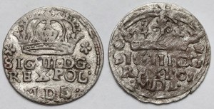 Sigismond III Vasa, centime de Bydgoszcz 1623 et 1624 - set (2pcs)