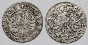 Sigismond III Vasa, centime de Bydgoszcz 1623 et 1624 - set (2pcs)