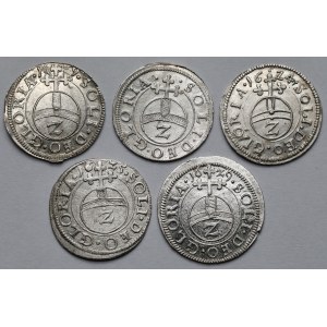 Niemcy, Monety srebrne (XVII w.) - zestaw (5szt)