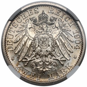 Mecklenburg-Schwerin, 2 marks 1904-A, Berlin - LUSTRANTS
