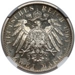 Mecklenburg-Schwerin, 2 marki 1904-A, Berlin - LUSTRZANE