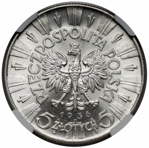 Pilsudski 5 zloty 1936