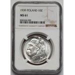 Piłsudski 10 złotych 1939