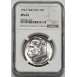 Piłsudski 10 złotych 1939