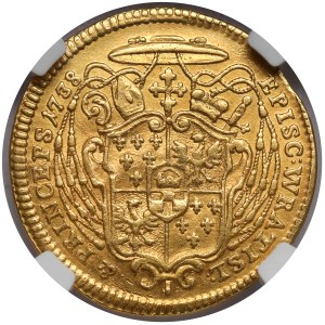 Śląsk, Philipp Ludwig von Sinzendorf, Dukat 1738 DG, Nysa